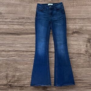 Kancan Mid-Rise Flare Denim Jean